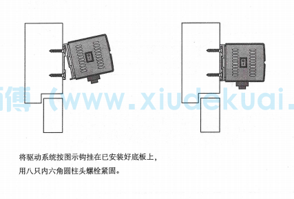 電動閉門器驅動系統(tǒng)安裝圖